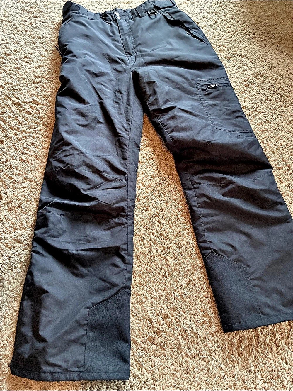 AQ Men's snow Pants Black Size Medium Like New
